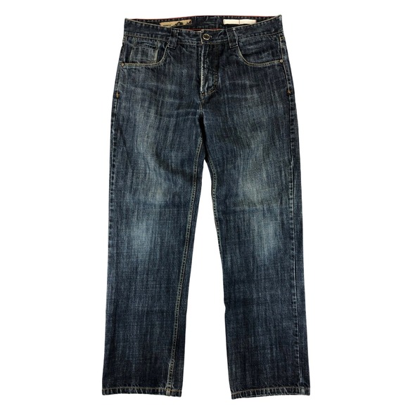Vintage Y2K Gramicci Denim Jeans Relaxed Fit Dark Wash Mens‎ Size 38x34 Skate - Picture 1 of 11